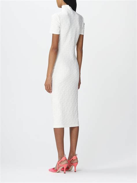 fendi white cotton dress|Fendi swag outfit for women.